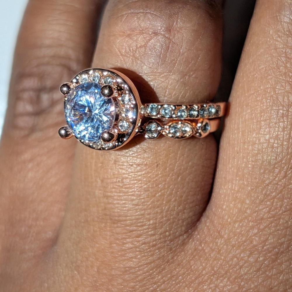 Diamond Elegant bridal set sz 6